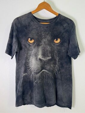 Vintage The Mountain Men's Black Panther Face T Shirt